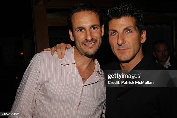 David Schlachet and Bobby Montwaid attend Pink Elephant at Pink Elephant on May 27, 2006 in Southampton, NY.