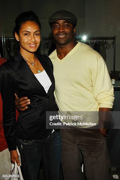 Shakara and Curtis Martin attend Extell Development Company presents Portraits by Brett Ratner at Altair Sales and Design Gallery N.Y.C. On May 11,...