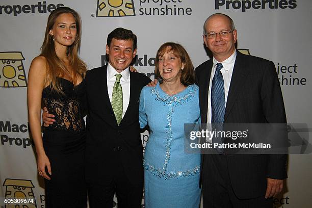 Bar Refaeli, Joseph Weilgus, Suzanne Weilgus and Stuart Weilgus attend PROJECT SUNSHINE Spring Gala Dinner honoring Billy Macklowe at Waldorf Astoria...