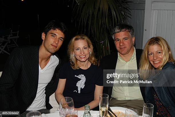 Chris Ford, Gillian Miniter, Sylvester Miniter and Alice Judelson attend Nello's Summertime at Southampton on May 28, 2006 in Southampton, New York.