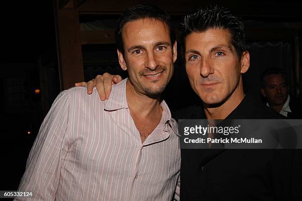 David Schlachet and Bobby Montwaid attend Pink Elephant at Pink Elephant on May 27, 2006 in Southampton, NY.