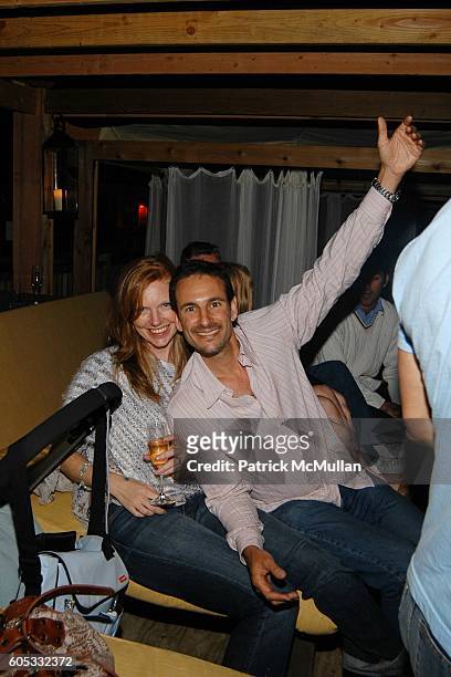 Lara Schlachet and David Schlachet attend Pink Elephant at Pink Elephant on May 27, 2006 in Southampton, NY.