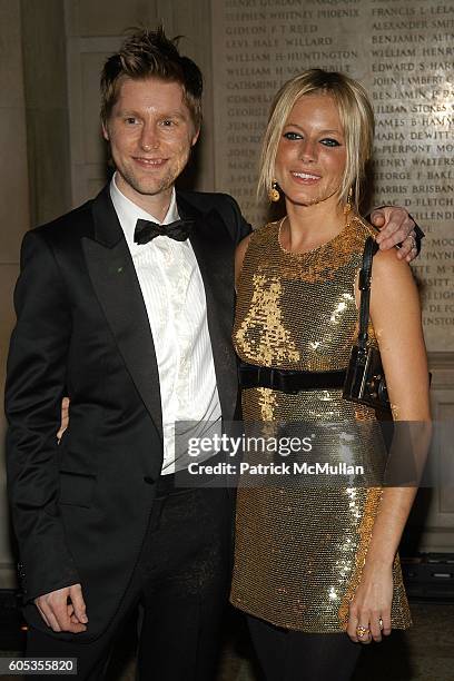 Christopher Bailey designer for Burberry and Sienna Miller attend The Metropolitan Museum of Art Costume Institute Spring 2006 Benefit Gala...