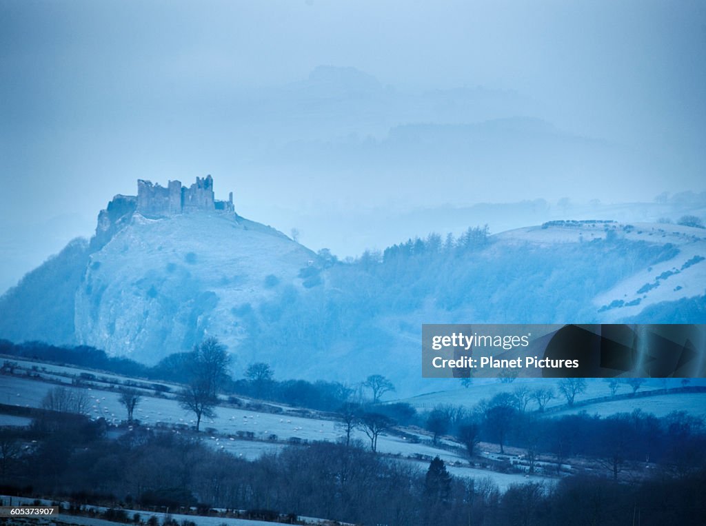 Carreg Cennan Castle, near Llandeilo, Wales