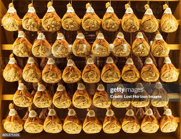 parma ham, emilia romagna, italy - parma ham stock pictures, royalty-free photos & images