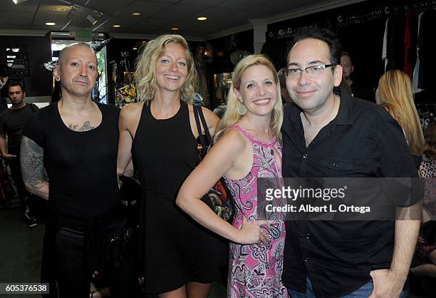 Composer Joseph Bishara, director Axelle Carolyn, producer Amanda Raymond and director Mike Mendez at the Signing For The BluRay Release Of "Tales Of...