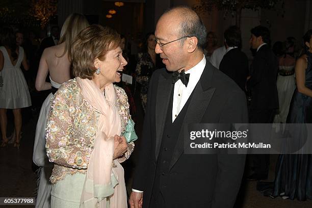 Shelby White and Harold Koda attend THE METROPOLITAN MUSEUM OF ART Costume Institute Spring 2006 Benefit Gala celebrating the exhibition AngloMania:...