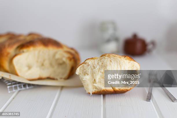 homemade brioche bread - brioche stock pictures, royalty-free photos & images