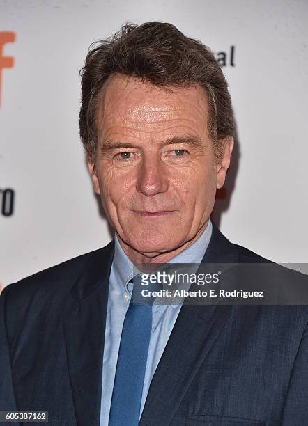 Actor Bryan Cranston attends the "Wakefield" premiere during the 2016 Toronto International Film Festival at Princess of Wales Theatre on September...