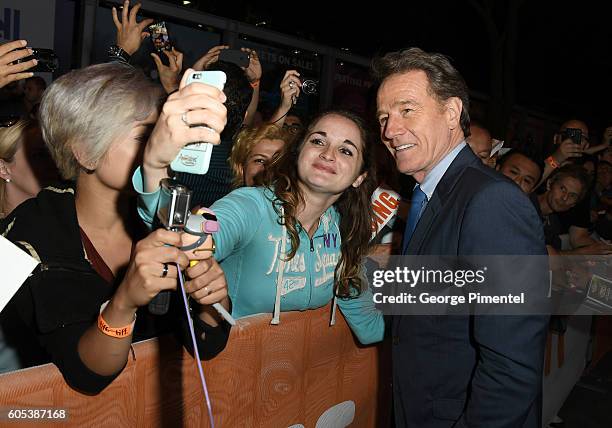 Actor Bryan Cranston attends the "Wakefield" premiere during the 2016 Toronto International Film Festival at Princess of Wales Theatre on September...