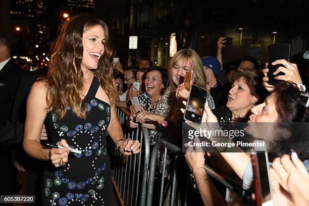 Actress Jennifer Garner attends the "Wakefield" premiere during the 2016 Toronto International Film Festival at Princess of Wales Theatre on...