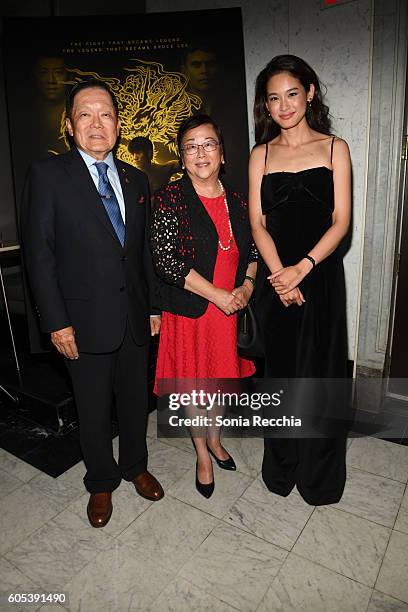 Senator Ho, guest and JingJing Qu attend "Birth Of A Dragon" TIFF premiere and after-party on September 13, 2016 in Toronto, Canada.