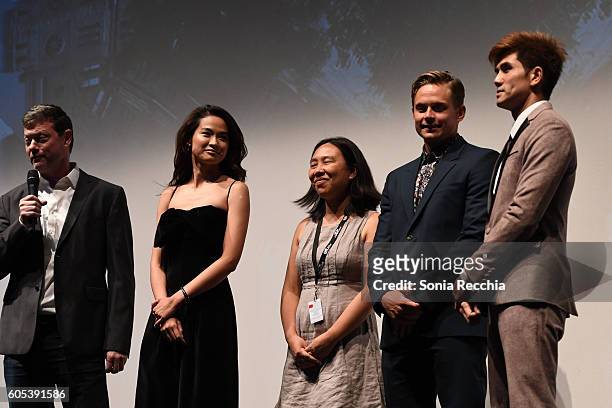 George Nolfi, Jingjing Qu, Billy Magnussen and Philip Ng attend "Birth Of A Dragon" TIFF premiere and after-party on September 13, 2016 in Toronto,...