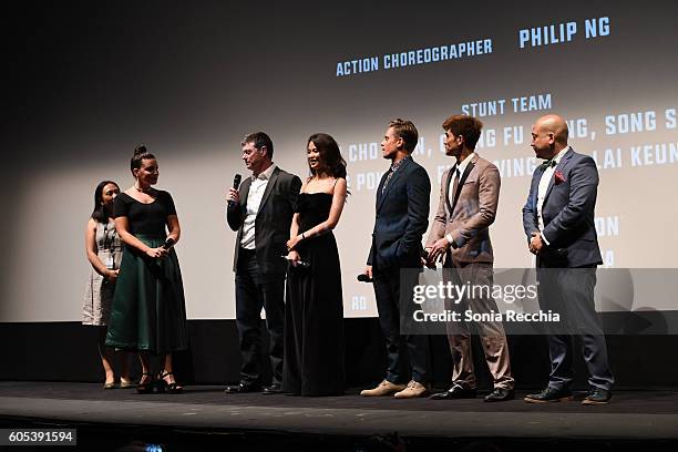 George Nolfi, Jingjing Qu, Billy Magnussen, Philip Ng and Simon Yin attend "Birth Of A Dragon" TIFF premiere and after-party on September 13, 2016 in...