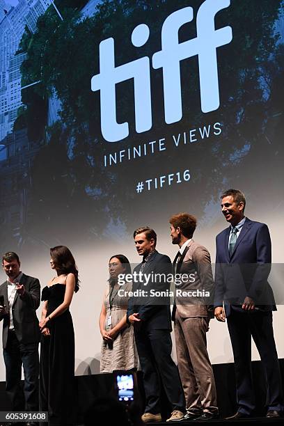 George Nolfi, Jingjing Qu and Philip Ng and Michael London attend "Birth Of A Dragon" TIFF premiere and after-party on September 13, 2016 in Toronto,...
