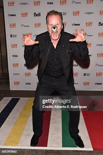 Filmmaker Morgan Spurlock attends the "Rats" premiere during the 2016 Toronto International Film Festival at Ryerson Theatre on September 13, 2016 in...