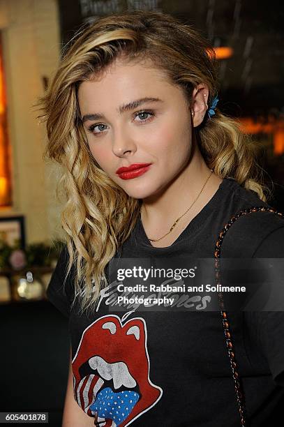 Chloe Grace Moretz attends Coach 1941 Women's Spring 2017 Show - After Party at Lucky Strike on September 12, 2016 in New York City.