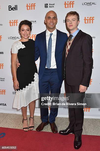 Actor Tatiana Maslany, director Kim Nguyen, and actor Dane DeHaan attend the "Two Lovers And A Bear" premiere during the 2016 Toronto International...