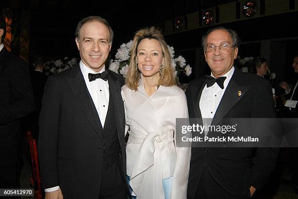 Alan Behr, Julie Bear and Jonathan Farkas attend LITERACY PARTNERS host the Annual "An Evening of Readings" at New York State Theater on May 1, 2006...