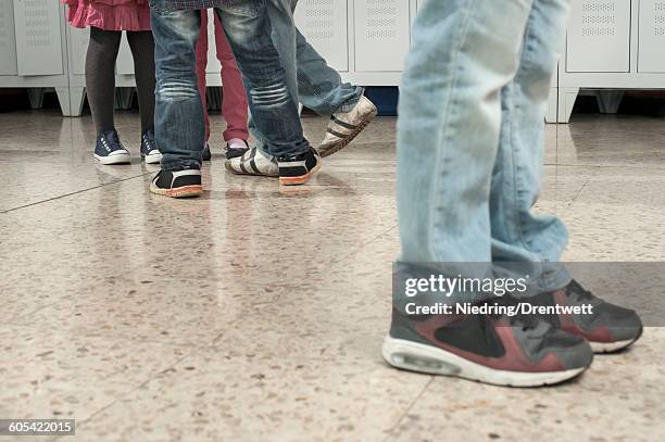 schoolboy being bullied by his classmates in school, bavaria, germany - mobbning bildbanksfoton och bilder