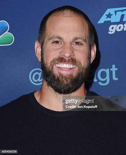 Finalist Jon Dorenbos arrives at "America's Got Talent" Season 11 Finale Live Show at Dolby Theatre on September 13, 2016 in Hollywood, California.