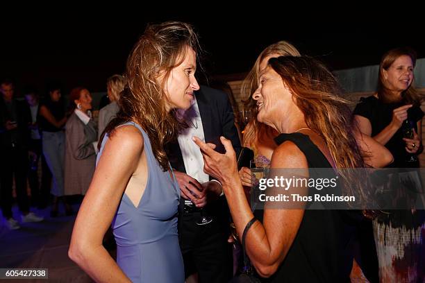 Artist Anne de Carbuccia and guest attend ONE: One Planet One Future at Bank Street Theater on September 13, 2016 in New York City.