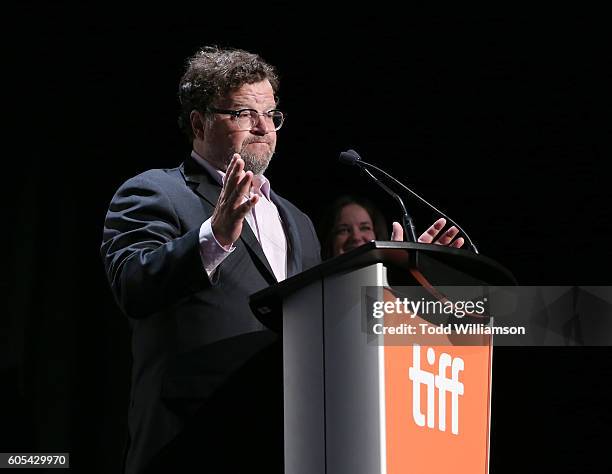 Writer/Director Kenneth Lonergan introduces Amazon Studios' "Manchester By The Sea" Toronto International Film Festival Premiere at Princess of Wales...