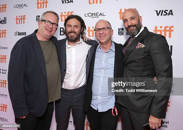 Head of Motion Picture Production for Amazon Studios Ted Hope, actor Casey Affleck, Head of Marketing and Distribution at Amazon Studios Bob Berney...