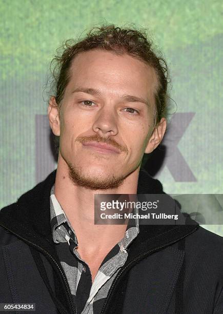 Actor Ryan Dorsey attends the premiere of Fox's "Pitch" at West LA Little League Field on September 13, 2016 in Los Angeles, California.