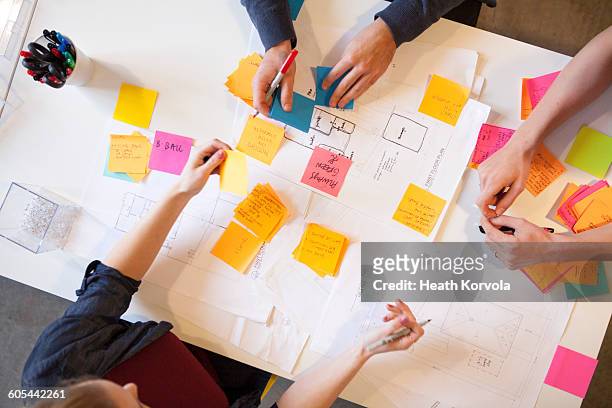 young workers in creative office space. - brainstorming stock pictures, royalty-free photos & images