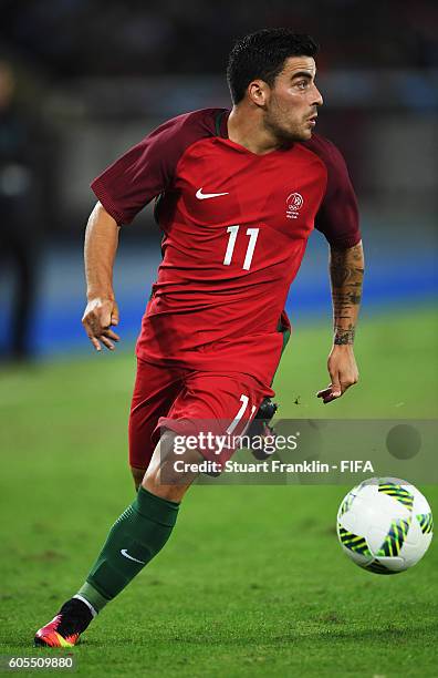 Salvador of Portugal in action during the Olympic Men's Football match between Portugal and Argentina at Olympic Stadium on August 4, 2016 in Rio de...