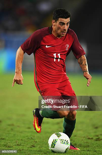 Salvador of Portugal in action during the Olympic Men's Football match between Portugal and Argentina at Olympic Stadium on August 4, 2016 in Rio de...