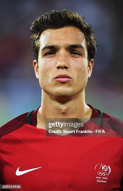 Tomas of Portugal looks on during the Olympic Men's Football match between Portugal and Argentina at Olympic Stadium on August 4, 2016 in Rio de...