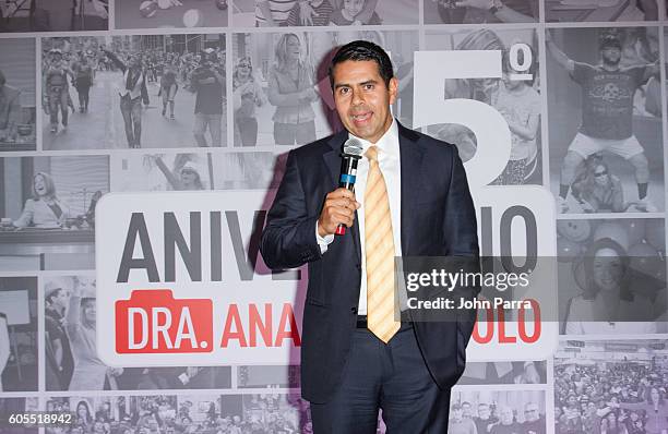 Cesar Conde speaks at Dra. Ana Maria Polo 15th Anniversary Celebration at SLS Miami on September 13, 2016 in Miami, Florida.