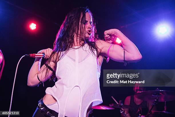 Juliette Lewis performs on stage at Chop Suey on September 13, 2016 in Seattle, Washington.