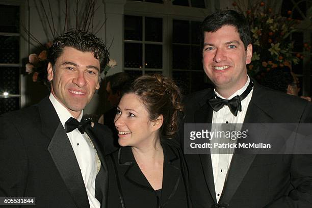 Jeremiah Chechik, Polina Steier and ? Steier attend Caviar Butler hosts Caviar Affair To Benefit MOCA at L'Orangerie on January 22, 2006 in West...