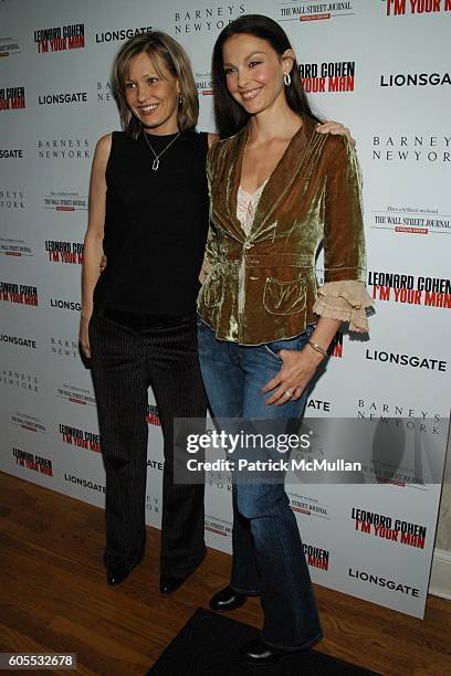 Joey Lauren Adams and Ashley Judd attend Sundance Filmfestival/ "Leonard Cohen, I'm your Man" Party sponsored by The Wall Street Journal at Park City...