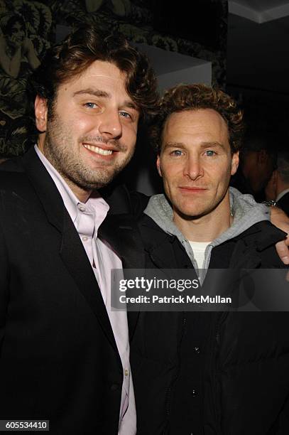 Danny Divine and Andrew Blauschild attend Grand opening of Nest Nightclub at Nest NYC USA on January 31, 2006 in New York, New York.