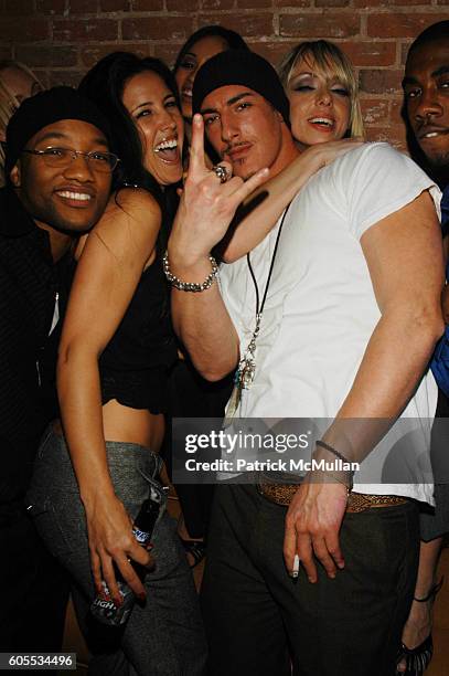 Eric Balfour and The Bombshells attend Grand opening of Nest Nightclub at Nest NYC USA on January 31, 2006 in New York, New York.