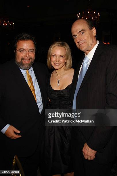 Drew Nieporent, Kim Smedvig and James Taylor attend Rainforest Foundation Fund Benefit Concert Dinner at Pierre Hotel N.Y.C. On May 19, 2006 in New...
