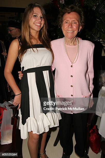 Alessandra Balazs and Eileen Ford attend Paper Magazine Luncheon to Honor Carine Roitfeld and Julia Restoin Roitfeld at Indochine on May 19, 2006 in...