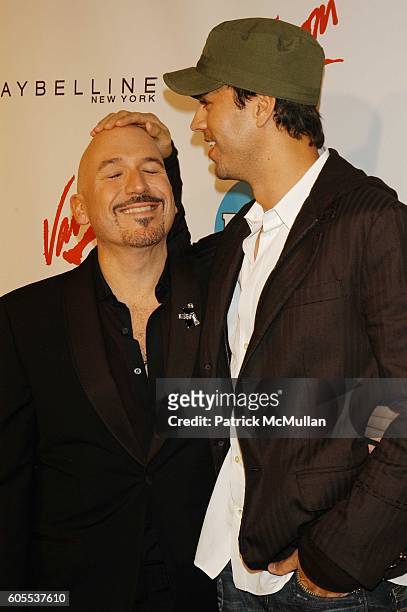Richard Perez Feria and Enrique Iglesias attend People En Espanol "50 Most Beautiful" at Skylight Studios N.Y.C. On May 17, 2006 in New York City.