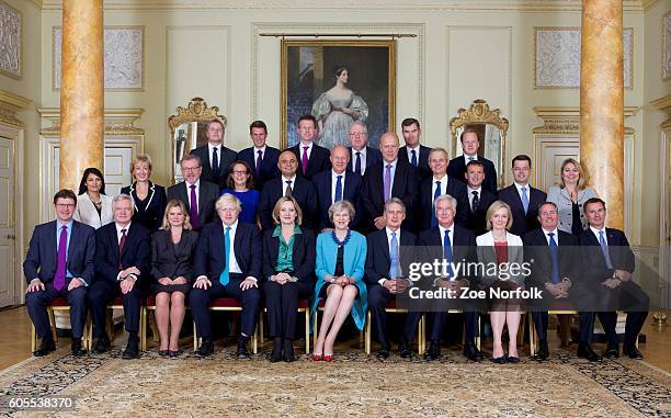 Business Secretary Greg Clark, Exiting the European Union Secretary David Davis, Education Secretary and Minister For Women And Equalities Justine...