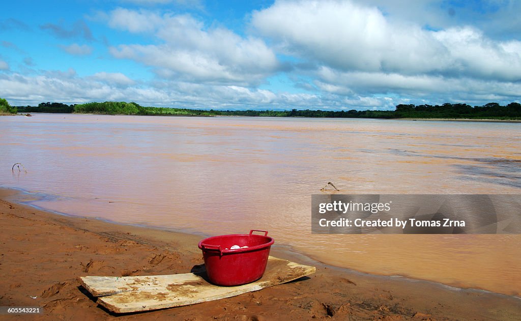 Rural scene on the shores of Rio Beni