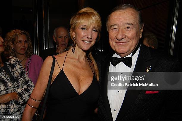 Dena Casson and Sirio Maccioni attend Opening Party for LE CIRQUE at One Beacon Court at Le Cirque on May 18, 2006 in New York City.