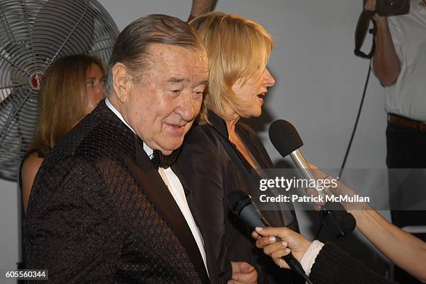 Sirio Maccioni and Martha Stewart attend Opening Party for LE CIRQUE at One Beacon Court at Le Cirque on May 18, 2006 in New York City.