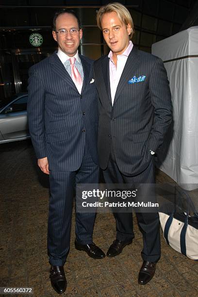 Andrew Saffir and Daniel Benedict attend Opening Party for LE CIRQUE at One Beacon Court at Le Cirque on May 18, 2006 in New York City.