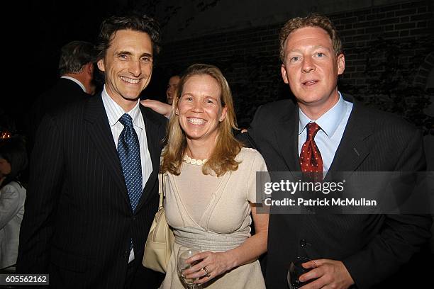 Lawrence Bender, Diana Rhoten and Mike Feldman attend Tina Brown and Harry Evans Hosts a dinner for Al Gore's Film and Book AN INCONVENIENT TRUTH...