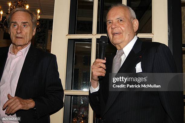 Harry Evans and Robert Silvers attend Tina Brown and Harry Evans Hosts a dinner for Al Gore's Film and Book AN INCONVENIENT TRUTH about Global...