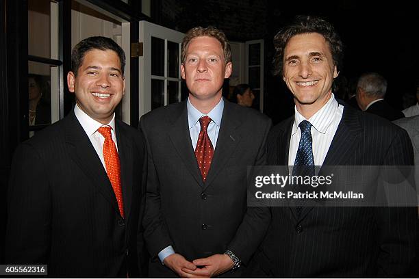 Josh Cherwin, Mike Feldman and Lawrence Bender attend Tina Brown and Harry Evans Hosts a dinner for Al Gore's Film and Book AN INCONVENIENT TRUTH...